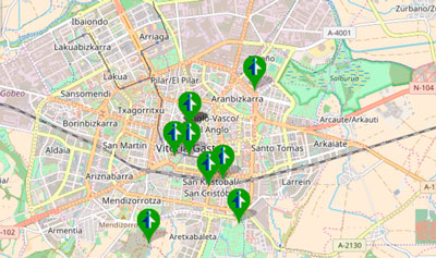 Mapa de colaboradores de Lanbide en Araba